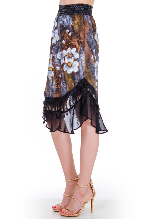 Fusta jerse pictata  Liza Panait Liza Panait Online Boutique